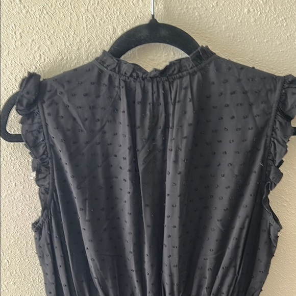 Kate Spade Black Ruffled Tiered Midi Dress - Picture 10 of 12